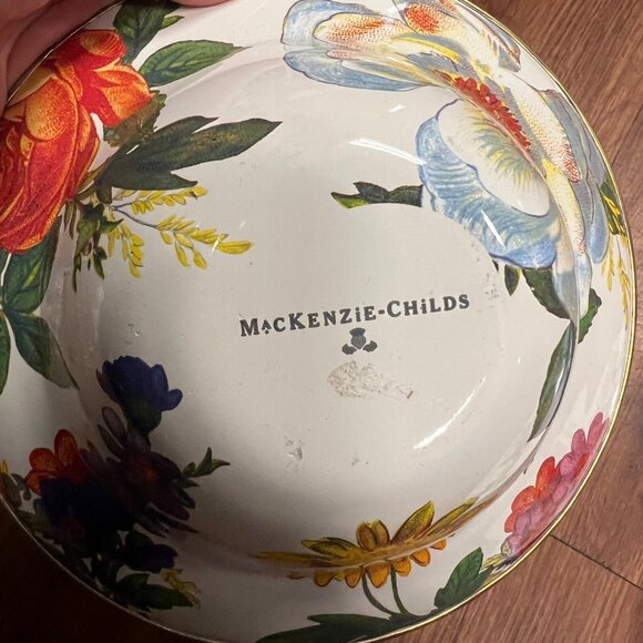 Mackenzie Childs enamel bowl and plate - Picture 6 of 8
